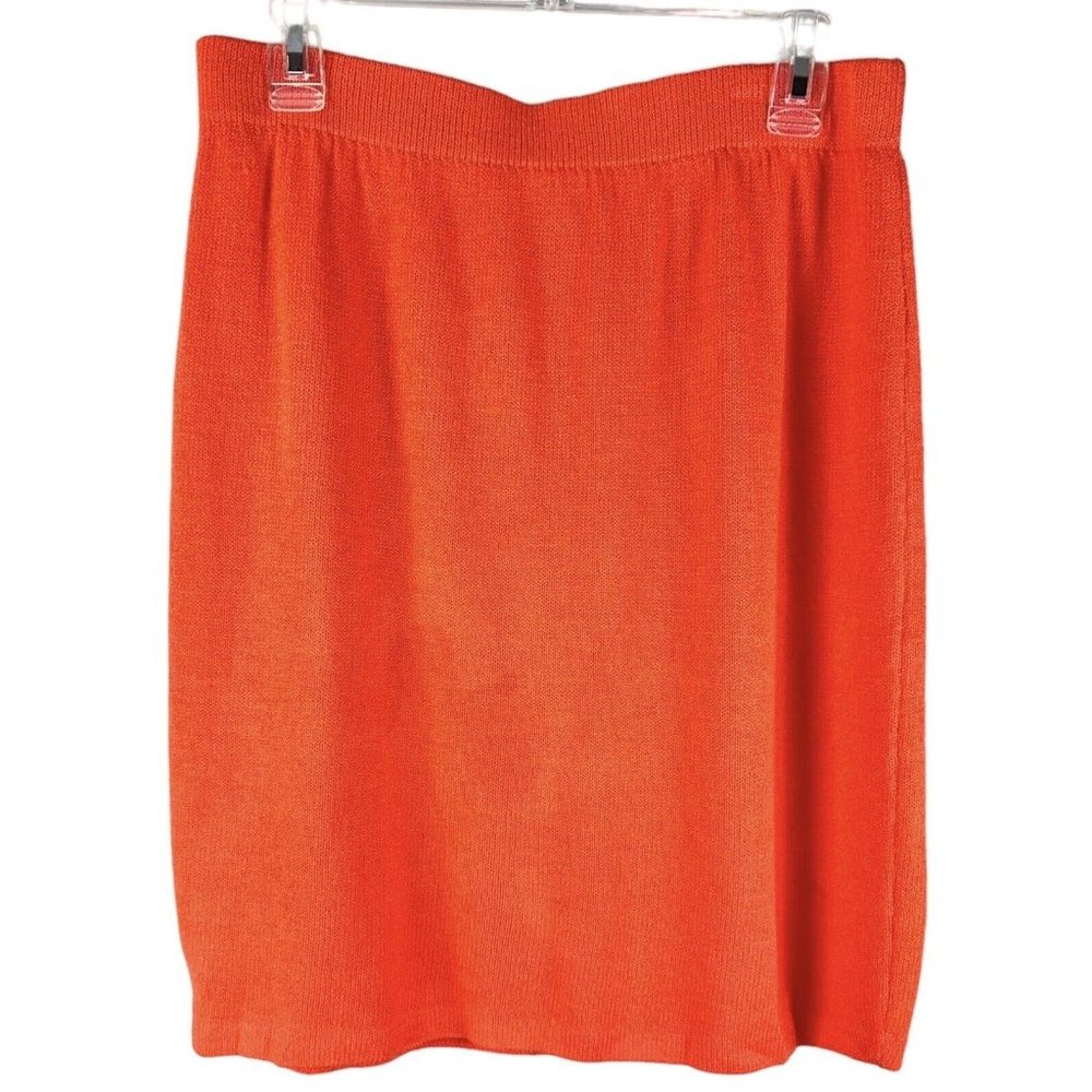 St. John Vibrant Orange Skirt
